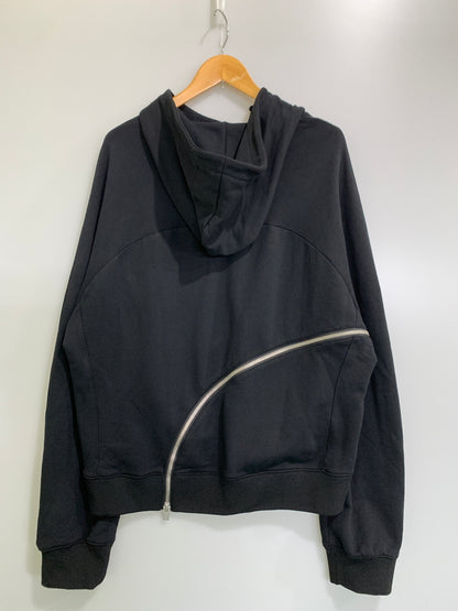 【中古品】【メンズ】 HELIOT EMIL ヘリオット エミル ZIP HOODIE ジップ フーディー パーカー メンズ ファスナー フード付き スウェット 141-260823-em-12-min サイズ：XL カラー：ブラック 万代Net店