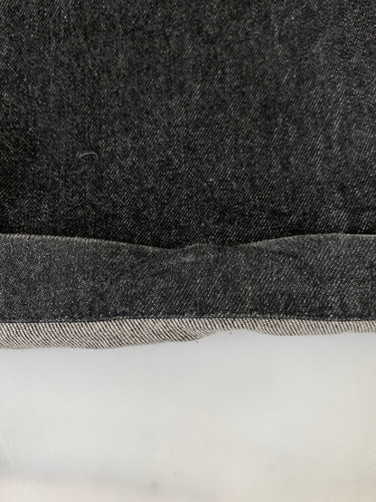【中古品】【メンズ】 ORDER オーダー WIDE DENIM PANT ワイド デニム パンツ メンズ ボトムス ジーパン ジーンズ ワイドシルエット 153-260823-em-27-min サイズ：XL カラー：ブラック 万代Net店