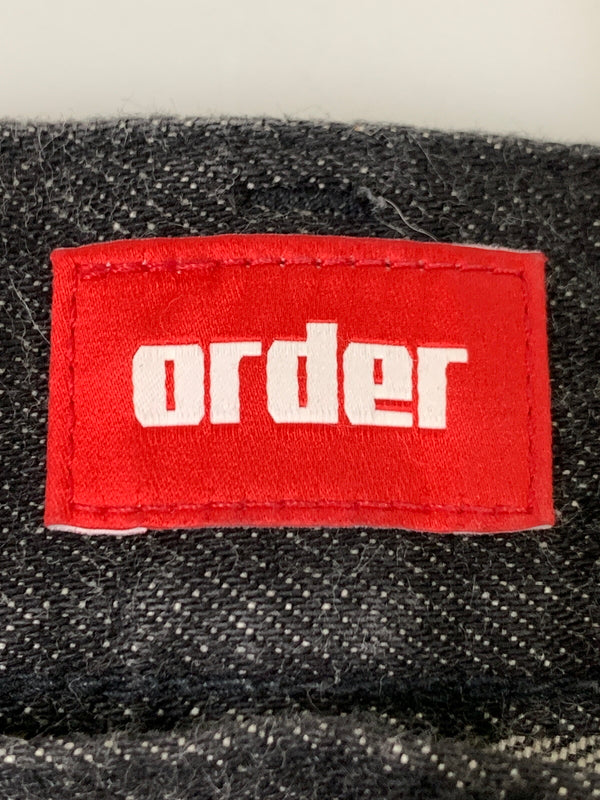 【中古品】【メンズ】 ORDER オーダー WIDE DENIM PANT ワイド デニム パンツ メンズ ボトムス ジーパン ジーンズ ワイドシルエット 153-260823-em-27-min サイズ：XL カラー：ブラック 万代Net店