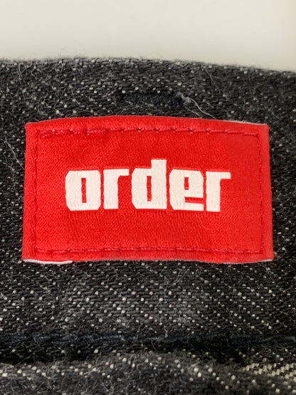 【中古品】【メンズ】 ORDER オーダー WIDE DENIM PANT ワイド デニム パンツ メンズ ボトムス ジーパン ジーンズ ワイドシルエット 153-260823-em-27-min サイズ：XL カラー：ブラック 万代Net店