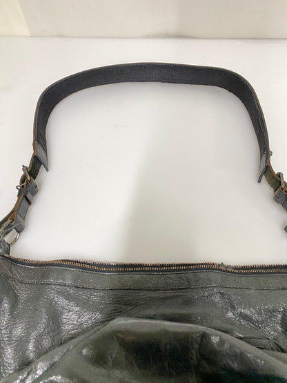 【現状渡し品】【メンズ/レディース】 BALENCIAGA バレンシアガ 00S ”THE DAY” SHOULDER BAG 00年代 ザ デイ ショルダーバッグ ヴィンテージ レザー 180-260830-em-06-min カラー：ブラック 万代Net店