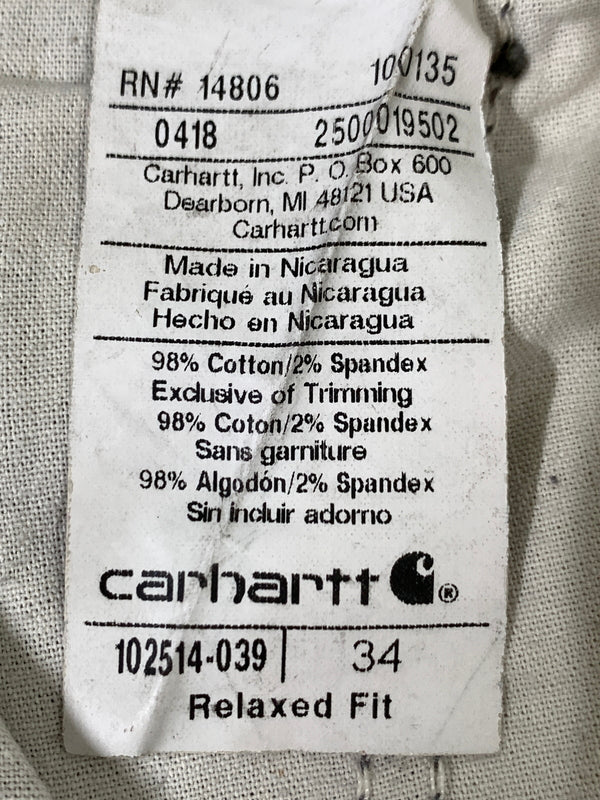 【中古品】【メンズ】 CARHARTT カーハート RELAXED FIT SHORTS リラックス フィット ショーツ ハーフパンツ 短パン ショートパンツ メンズ ボトムス 157-260823-em-23-min サイズ：34 カラー：グレー系 万代Net店