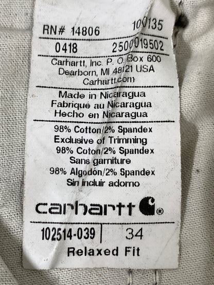 【中古品】【メンズ】 CARHARTT カーハート RELAXED FIT SHORTS リラックス フィット ショーツ ハーフパンツ 短パン ショートパンツ メンズ ボトムス 157-260823-em-23-min サイズ：34 カラー：グレー系 万代Net店