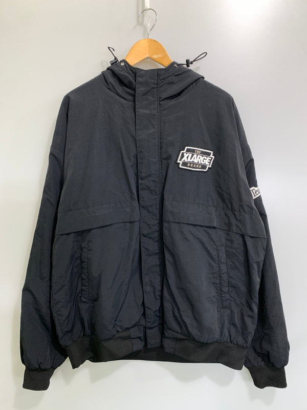 【中古品】【メンズ】 XLARGE エクストララージ NYLON PUFFER ジャケット ナイロン パファー ジャケット 1012130210 上着 アウター 142-260829-hu-12-min サイズ：XL カラー：ブラック 万代Net店