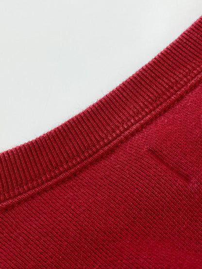 【中古品】【メンズ】 POLO RALPH LAUREN ポロ・ラルフローレン 90S LOGO SWEATSHIRT ロゴスウェットシャツ トレーナー 裏起毛 146-260910-ta-02-min サイズ：L カラー：レッド 万代Net店
