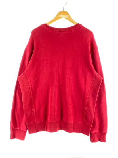 【中古品】【メンズ】 POLO RALPH LAUREN ポロ・ラルフローレン 90S LOGO SWEATSHIRT ロゴスウェットシャツ トレーナー 裏起毛 146-260910-ta-02-min サイズ：L カラー：レッド 万代Net店