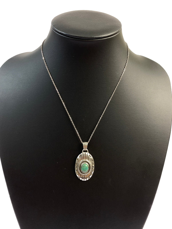 【中古品】【メンズ】 SAAD サード ターコイズペンダント トップのみ チェーンなし アクセサリー 191-260827-hu-10-min カラー：シルバー 万代Net店