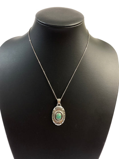 【中古品】【メンズ】 SAAD サード ターコイズペンダント トップのみ チェーンなし アクセサリー 191-260827-hu-10-min カラー：シルバー 万代Net店
