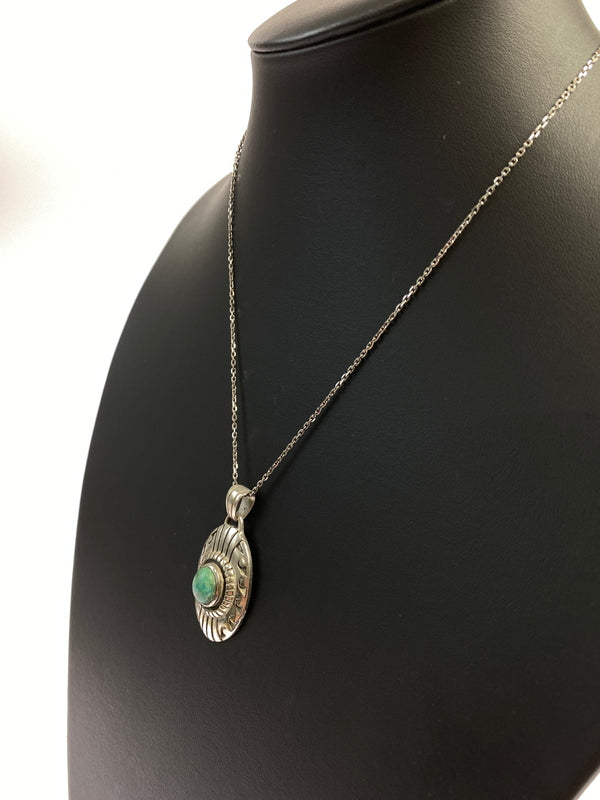 【中古品】【メンズ】 SAAD サード ターコイズペンダント トップのみ チェーンなし アクセサリー 191-260827-hu-10-min カラー：シルバー 万代Net店