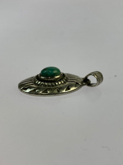 【中古品】【メンズ】 SAAD サード ターコイズペンダント トップのみ チェーンなし アクセサリー 191-260827-hu-10-min カラー：シルバー 万代Net店