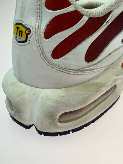 【中古品】【メンズ】 NIKE ナイキ × PSG パリサンジェルマン AIR MAX PLUS FZ4776-100 エアマックス プラス スニーカー メンズ 靴 シューズ 160-260825-em-06-min サイズ：28.5cm カラー：WHITE MIDNIGHT NAVY UNIVERSITY RED METALLIC Gold 万代Net店