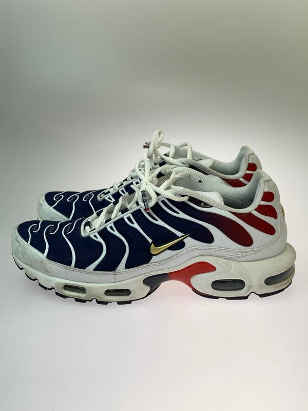 【中古品】【メンズ】 NIKE ナイキ × PSG パリサンジェルマン AIR MAX PLUS FZ4776-100 エアマックス プラス スニーカー メンズ 靴 シューズ 160-260825-em-06-min サイズ：28.5cm カラー：WHITE MIDNIGHT NAVY UNIVERSITY RED METALLIC Gold 万代Net店