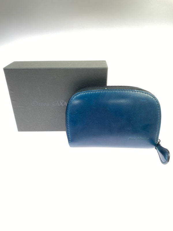 【中古品】【メンズ】 ONES WORKER ワンズワーカー ミディアム ウォレット 革 レザー 財布 200-260827-hu-20-min カラー：ブルー系 万代Net店