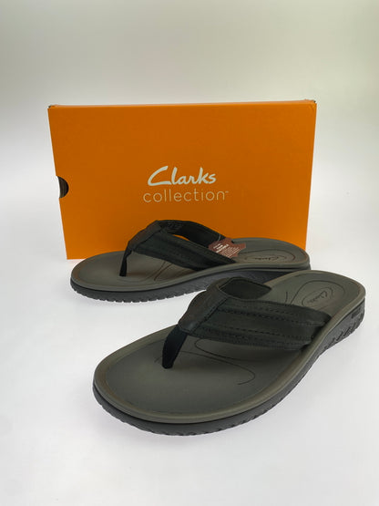 【中古品】【メンズ】 CLARKS クラークス WESLEY SURF ウェスリーサーフ 26187577 靴 サンダル 165-260827-hu-06-min カラー：グレー/ブラック 万代Net店