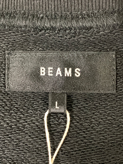 【中古品】【メンズ】 BEAMS ビームス B.FADE PR RAGLAN 11-13-2265-146-19-20 フェード プリント ラグラン クルーネック メンズ トップス 長袖 スウェット トレーナー 147-260823-em-22-min サイズ：L カラー：ダークグレー 万代Net店