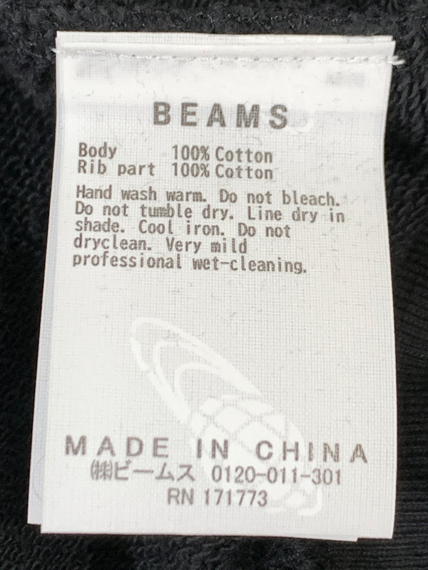 【中古品】【メンズ】 BEAMS ビームス B.FADE PR RAGLAN 11-13-2265-146-19-20 フェード プリント ラグラン クルーネック メンズ トップス 長袖 スウェット トレーナー 147-260823-em-22-min サイズ：L カラー：ダークグレー 万代Net店