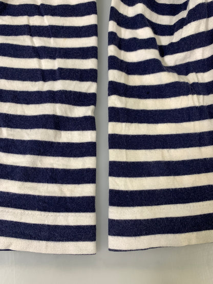 【中古品】【メンズ】 PLAY COMME DES GARCONS プレイコムデギャルソン LONG SLEEVE T-SHIRT WITH RED EMBLEM AZ-T010 BORDER ボーダー 長袖 Tシャツ 140-260823-em-14-min サイズ：L カラー：ネイビー/ホワイト 万代Net店