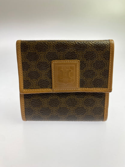 【中古品】【メンズ/レディース】 CELINE セリーヌ 二つ折り財布 ウォレット コンパクト 折り畳み 181-260830-em-39-min カラー：ブラウン系 万代Net店