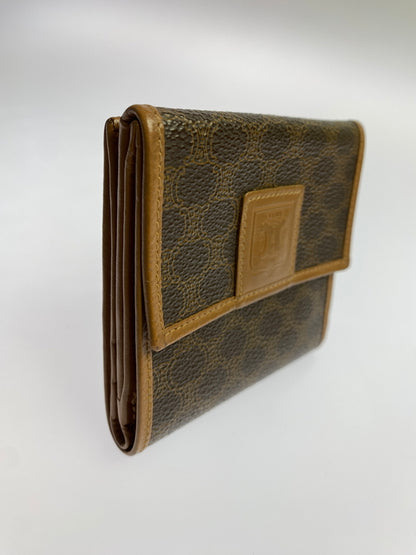 【中古品】【メンズ/レディース】 CELINE セリーヌ 二つ折り財布 ウォレット コンパクト 折り畳み 181-260830-em-39-min カラー：ブラウン系 万代Net店