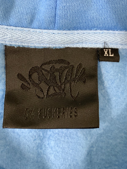 【中古品】【メンズ】 SYNA WORLD シナ ワールド GRAPHIC PULLOVER HOODIE グラフィック プルオーバー フーディー メンズ トップス フード付き スウェット パーカー 142-260823-em-28-min サイズ：XL カラー：サックスブルー 万代Net店