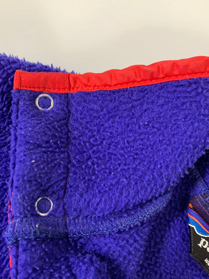 【中古品】【メンズ】 PATAGONIA パタゴニア 80-90S SYNCHELLA SNAP-T TWO TONE シンチラ スナップティー ツートーン 80年代 90年代 フリース メンズ アウター 144-260823-em-04-min サイズ：L カラー：ダークブルー/ブラック 万代Net店