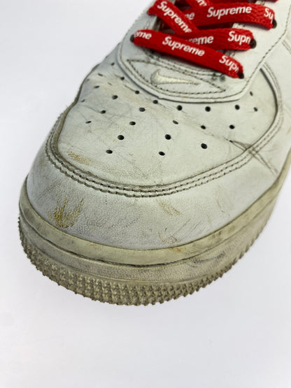 【中古品】【メンズ】 SUPREME シュプリーム × NIKE ナイキ AIR FORCE 1 LOW WHITE CU9225-100 エアフォース1 ロー メンズ スニーカー シューズ 靴 160-260825-em-16-min サイズ：27.5cm カラー：ホワイト 万代Net店