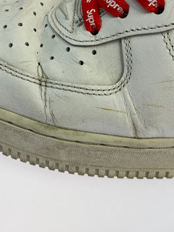 【中古品】【メンズ】 SUPREME シュプリーム × NIKE ナイキ AIR FORCE 1 LOW WHITE CU9225-100 エアフォース1 ロー メンズ スニーカー シューズ 靴 160-260825-em-16-min サイズ：27.5cm カラー：ホワイト 万代Net店