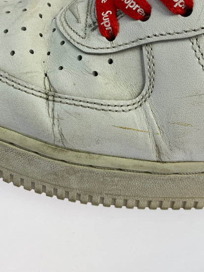 【中古品】【メンズ】 SUPREME シュプリーム × NIKE ナイキ AIR FORCE 1 LOW WHITE CU9225-100 エアフォース1 ロー メンズ スニーカー シューズ 靴 160-260825-em-16-min サイズ：27.5cm カラー：ホワイト 万代Net店