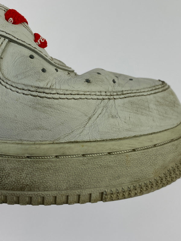 【中古品】【メンズ】 SUPREME シュプリーム × NIKE ナイキ AIR FORCE 1 LOW WHITE CU9225-100 エアフォース1 ロー メンズ スニーカー シューズ 靴 160-260825-em-16-min サイズ：27.5cm カラー：ホワイト 万代Net店