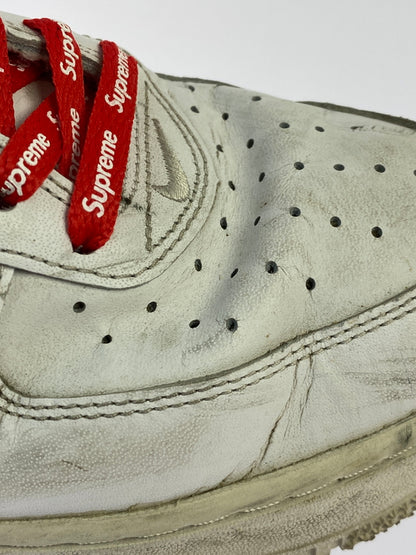 【中古品】【メンズ】 SUPREME シュプリーム × NIKE ナイキ AIR FORCE 1 LOW WHITE CU9225-100 エアフォース1 ロー メンズ スニーカー シューズ 靴 160-260825-em-16-min サイズ：27.5cm カラー：ホワイト 万代Net店