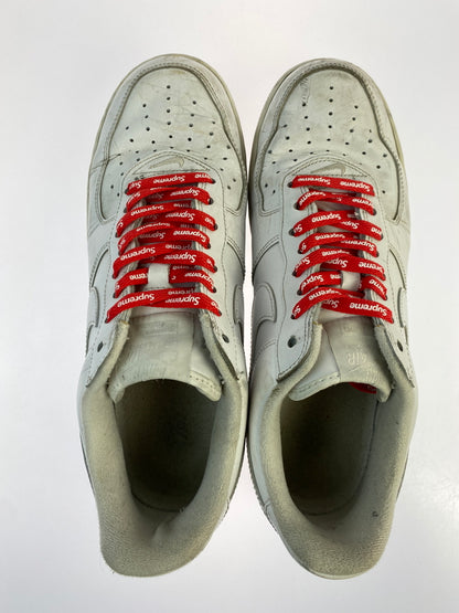 【中古品】【メンズ】 SUPREME シュプリーム × NIKE ナイキ AIR FORCE 1 LOW WHITE CU9225-100 エアフォース1 ロー メンズ スニーカー シューズ 靴 160-260825-em-16-min サイズ：27.5cm カラー：ホワイト 万代Net店