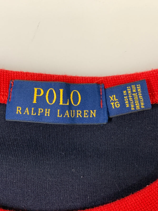 【中古品】【メンズ】 POLO RALPH LAUREN ポロ・ラルフローレン ビッグポニー エンブレム スウェット ビッグポニー メンズ トレーナー トップス 刺繍 147-260823-em-17-min サイズ：XL カラー：ネイビー/レッド 万代Net店