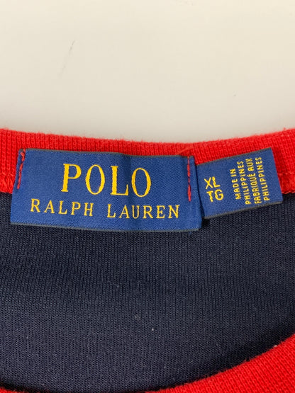 【中古品】【メンズ】 POLO RALPH LAUREN ポロ・ラルフローレン ビッグポニー エンブレム スウェット ビッグポニー メンズ トレーナー トップス 刺繍 147-260823-em-17-min サイズ：XL カラー：ネイビー/レッド 万代Net店