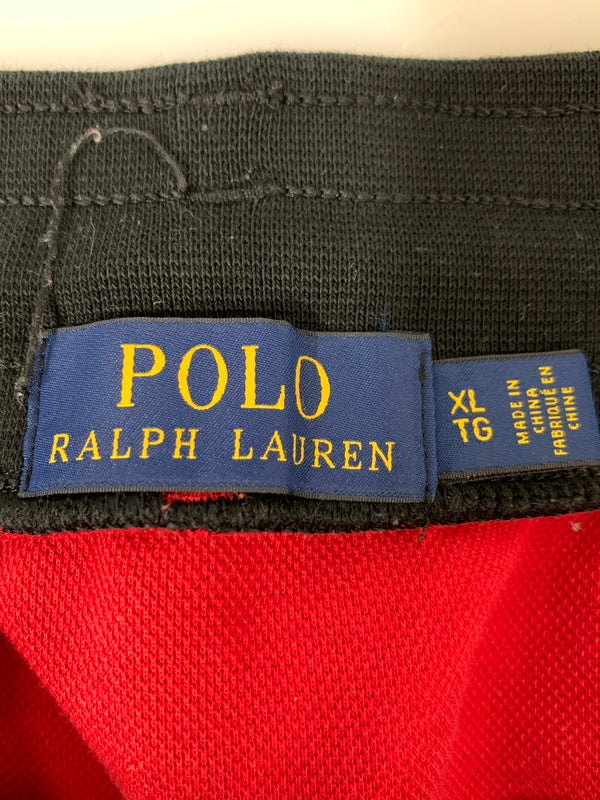 【中古品】【メンズ】 POLO RALPH LAUREN ポロ・ラルフローレン POLO RACING EASY PANTS ポロ レーシング イージー パンツ メンズ ボトムス ウエストゴム 158-260823-em-15-min サイズ：XL カラー：レッド/ブラック/ホワイト 万代Net店