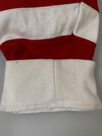 【中古品】【メンズ】 POLO RALPH LAUREN ポロ・ラルフローレン ラガーシャツ ラグビー ユニホーム コットンニットシャツ メンズ トップス 147-260823-em-18-min サイズ：XL カラー：ホワイト/ブルー/レッド 万代Net店