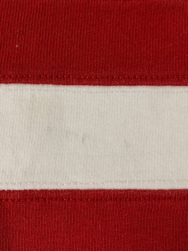 【中古品】【メンズ】 POLO RALPH LAUREN ポロ・ラルフローレン ラガーシャツ ラグビー ユニホーム コットンニットシャツ メンズ トップス 147-260823-em-18-min サイズ：XL カラー：ホワイト/ブルー/レッド 万代Net店