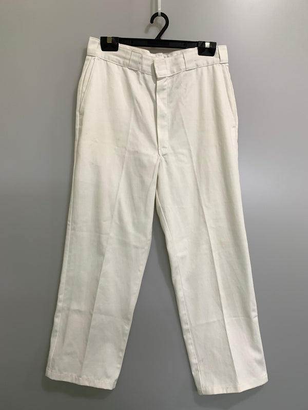【中古品】【メンズ】 DICKIES ディッキーズ 80'S チビタグ WORK PANTS ワークパンツ 80年代 メンズ ボトムス ヴィンテージ 157-260823-em-16-min サイズ：34 カラー：ホワイト 万代Net店