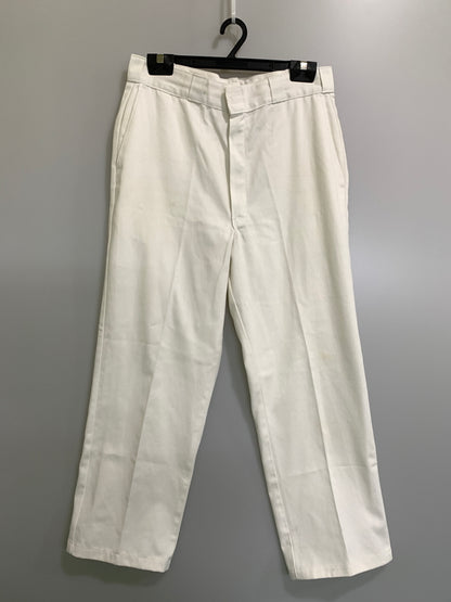 【中古品】【メンズ】 DICKIES ディッキーズ 80'S チビタグ WORK PANTS ワークパンツ 80年代 メンズ ボトムス ヴィンテージ 157-260823-em-16-min サイズ：34 カラー：ホワイト 万代Net店