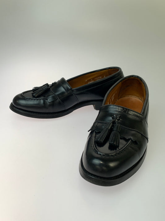 【中古品】【メンズ】 ALLEN EDMONDS アレンエドモンズ NEWPORT ニューポート 革靴 ローファー タッセル 164-260825-em-09-min サイズ：7D カラー：ブラック 万代Net店