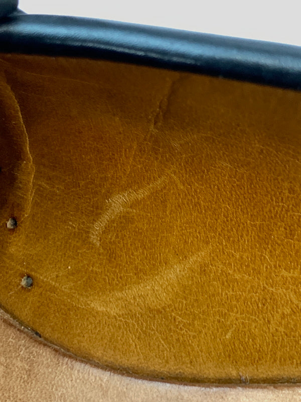 【中古品】【メンズ】 ALLEN EDMONDS アレンエドモンズ NEWPORT ニューポート 革靴 ローファー タッセル 164-260825-em-09-min サイズ：7D カラー：ブラック 万代Net店