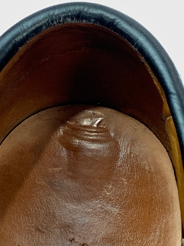 【中古品】【メンズ】 ALLEN EDMONDS アレンエドモンズ NEWPORT ニューポート 革靴 ローファー タッセル 164-260825-em-09-min サイズ：7D カラー：ブラック 万代Net店