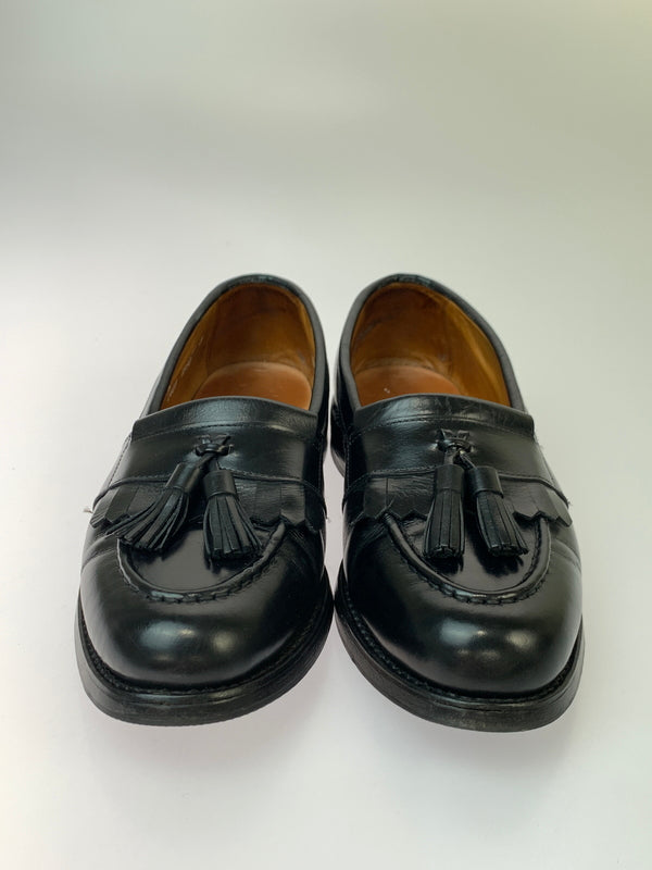 【中古品】【メンズ】 ALLEN EDMONDS アレンエドモンズ NEWPORT ニューポート 革靴 ローファー タッセル 164-260825-em-09-min サイズ：7D カラー：ブラック 万代Net店