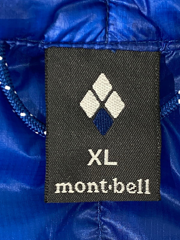【中古品】【メンズ】 MONT-BELL モンベル プラズマ1000 ダウン ベスト 1101530 超軽量 メンズ アウター 144-260825-em-13-min サイズ：XL カラー：ブルー 万代Net店