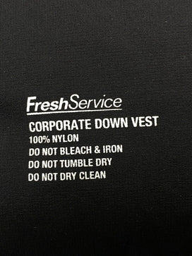 【中古品】【メンズ】 FRESHSERVICE フレッシュサービス CORPORATE DOWN VEST FSC243--10112B コーポレート ダウン ベスト メンズ アウター 140-260825-em-47-min サイズ：L カラー：ブラック 万代Net店