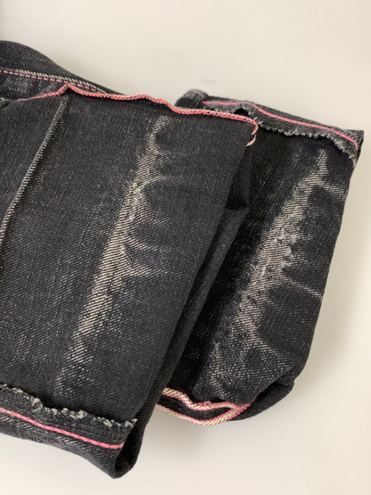 【中古品】【メンズ】 MOMOTARO JEANS 桃太郎ジーンズ DENIM PANTS B0705SP 出陣タイトストレート デニムパンツ ボトムス 156-260909-yn-05-min サイズ：W29 カラー：ブラックインディゴ 万代Net店
