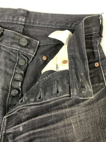 【中古品】【メンズ】 MOMOTARO JEANS 桃太郎ジーンズ DENIM PANTS B0705SP 出陣タイトストレート デニムパンツ ボトムス 156-260909-yn-05-min サイズ：W29 カラー：ブラックインディゴ 万代Net店