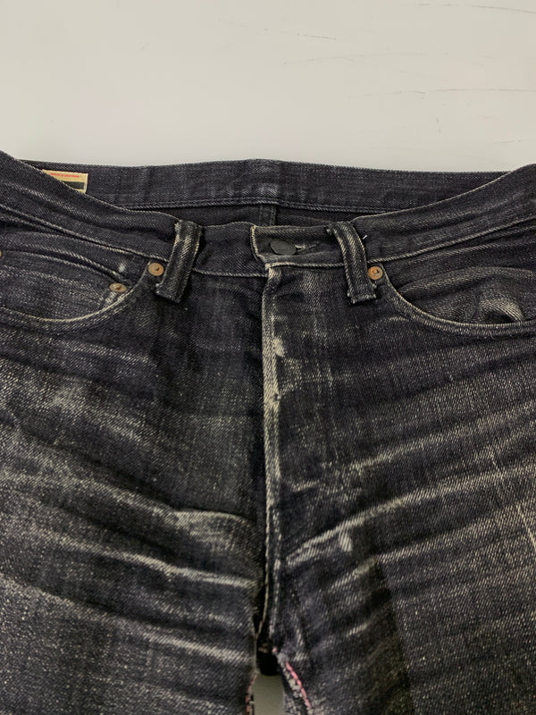 【中古品】【メンズ】 MOMOTARO JEANS 桃太郎ジーンズ DENIM PANTS B0705SP 出陣タイトストレート デニムパンツ ボトムス 156-260909-yn-05-min サイズ：W29 カラー：ブラックインディゴ 万代Net店
