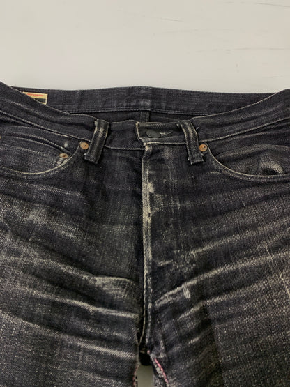 【中古品】【メンズ】 MOMOTARO JEANS 桃太郎ジーンズ DENIM PANTS B0705SP 出陣タイトストレート デニムパンツ ボトムス 156-260909-yn-05-min サイズ：W29 カラー：ブラックインディゴ 万代Net店