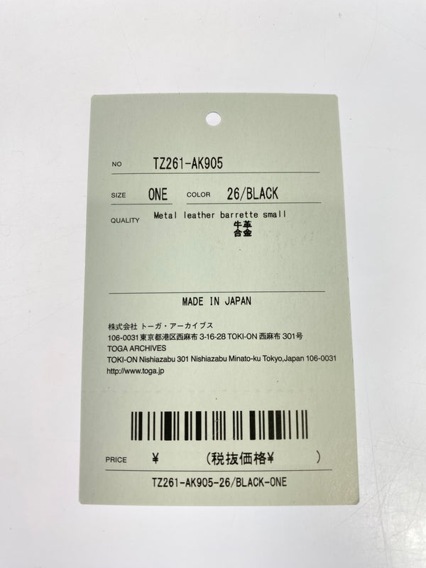 【中古品】【レディース】 TOGA TOO トーガ トゥ バレッタ 髪飾り ヘアアクセサリー 小物 193-260827-hu-12-min サイズ：ONE カラー：ブラック/シルバー 万代Net店