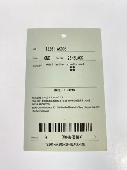 【中古品】【レディース】 TOGA TOO トーガ トゥ バレッタ 髪飾り ヘアアクセサリー 小物 193-260827-hu-12-min サイズ：ONE カラー：ブラック/シルバー 万代Net店